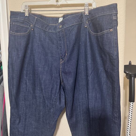 Levi's Jeans Womens 24W Blue Demi Curve Cropped Wide Leg Cuffed stretch denim - Picture 2 of 7